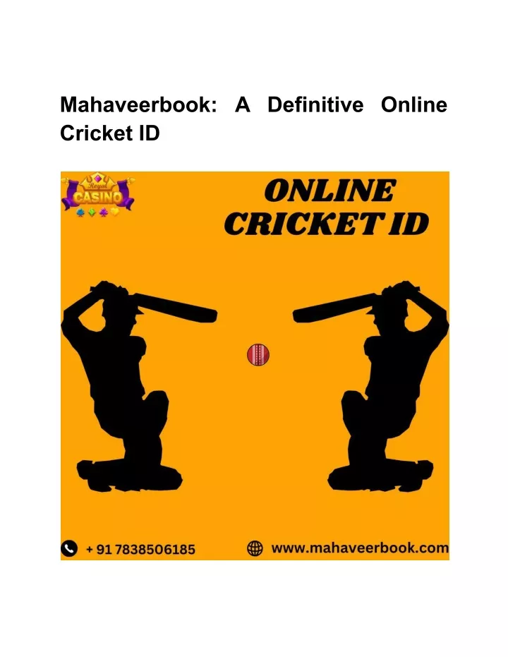 mahaveerbook a definitive online cricket id