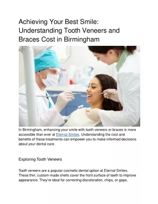 achieving your best smile understanding tooth veneers and braces cost in birmingham