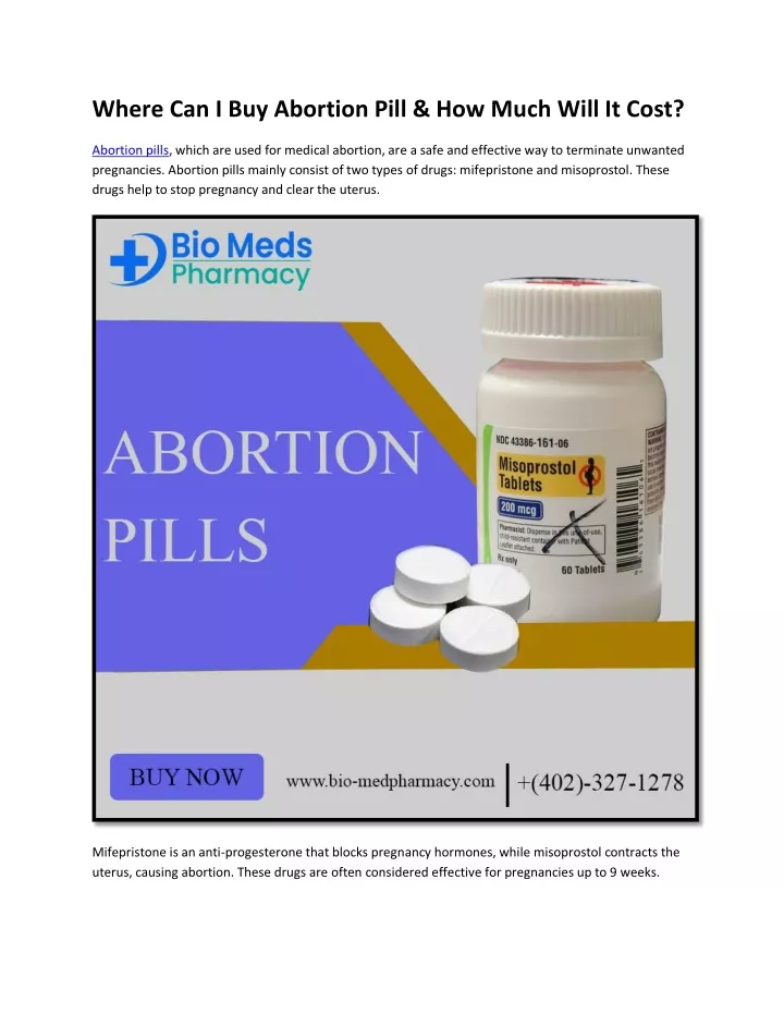 where can i buy abortion pill how much will