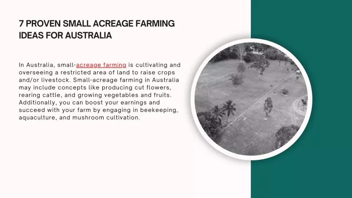 7 proven small acreage farming ideas for australia