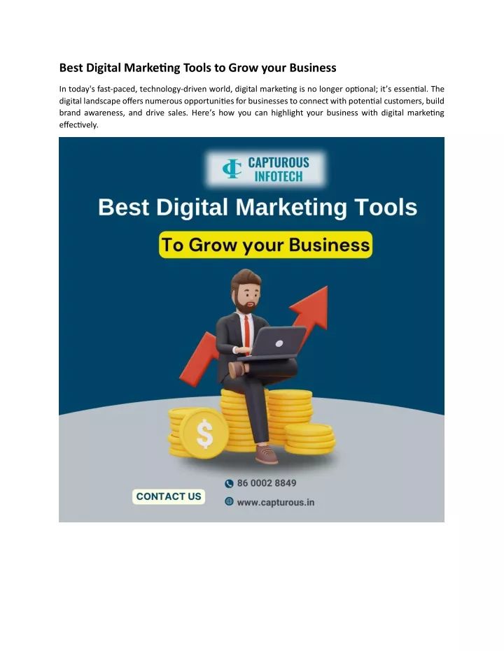 best digital marketing tools to grow your business