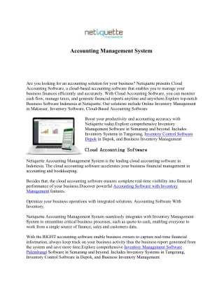 accounting management system