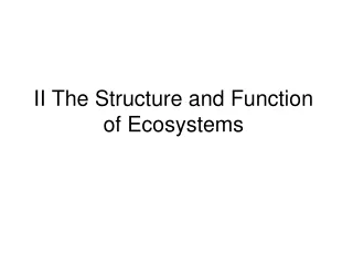 ii the structure and function of ecosystems