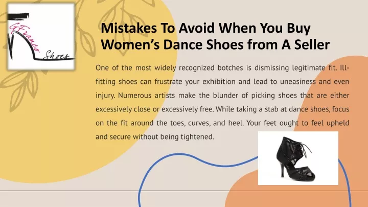 mistakes to avoid when you buy women s dance shoes from a seller