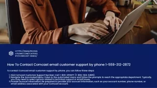 How To Contact Comcast email customer support by phone 1-559-312-2872