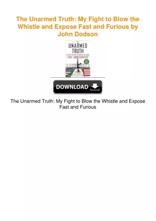 The Unarmed Truth: My Fight to Blow the Whistle and Expose Fast and