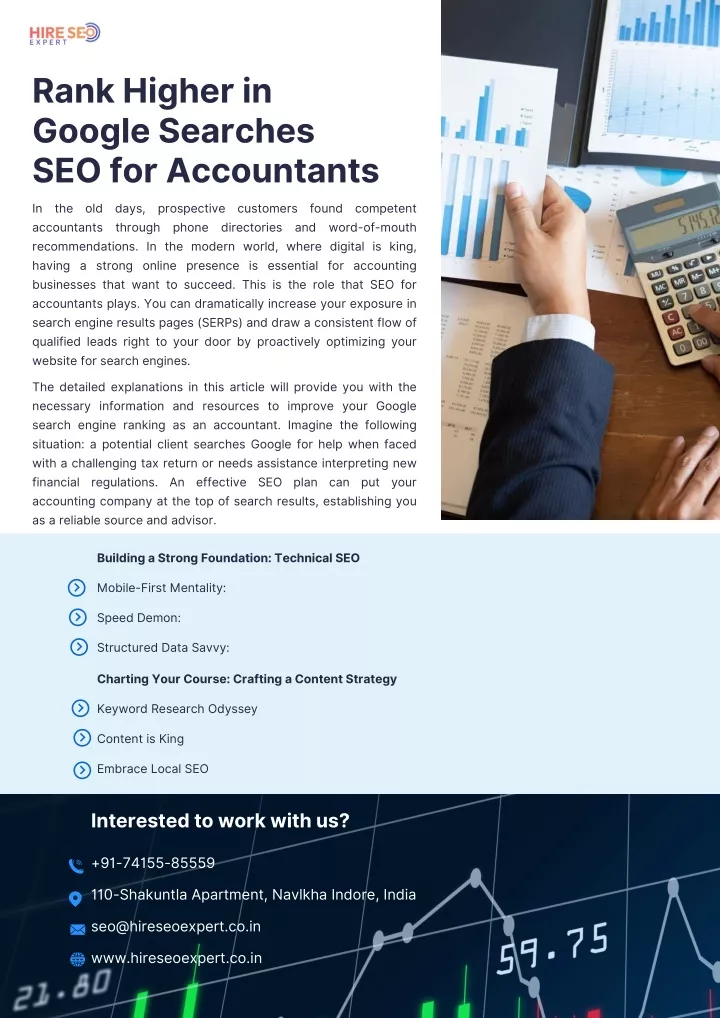 rank higher in google searches seo for accountants