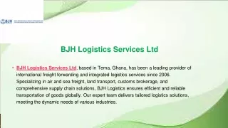 BJH Logistics Services Ltd