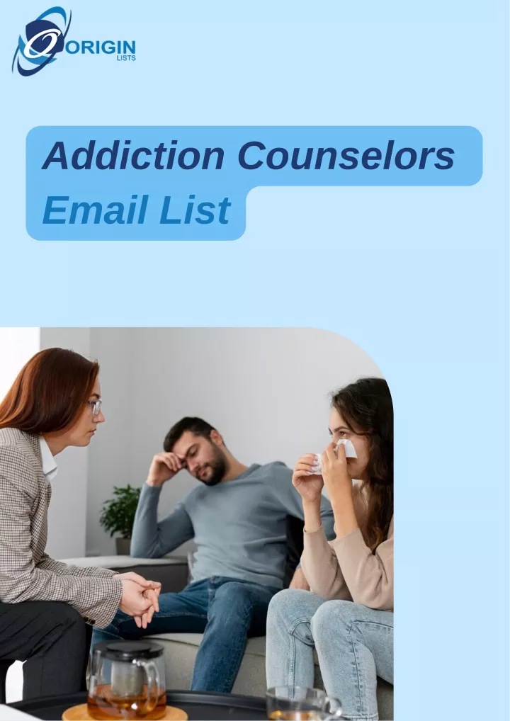 addiction counselors email list