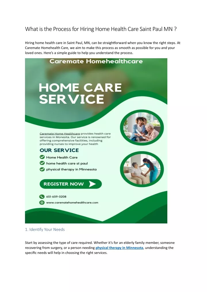 what is the process for hiring home health care