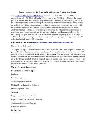 factors influencing the growth of the healthcare