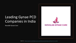 Leading Gynae PCD Companies in India - Novalab Gynae Care