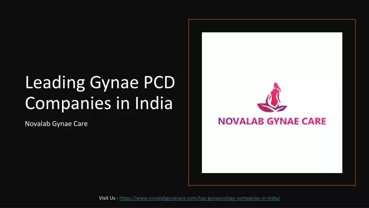 leading gynae pcd companies in india