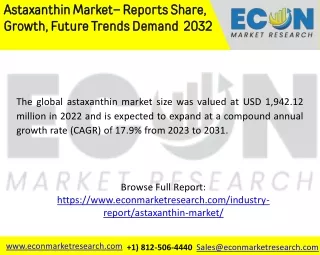 Astaxanthin Market