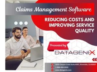 Claims Management Software: Reducing Costs and Improving Service Quality