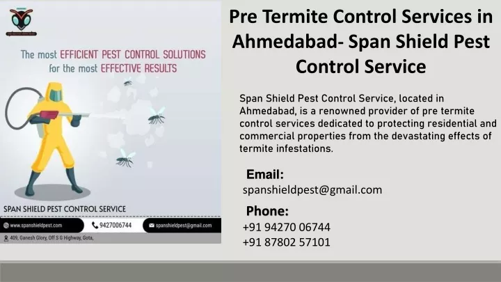 pre termite control services in ahmedabad span