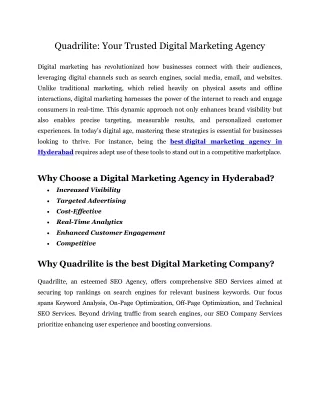 Quadrilite Your Trusted Digital Marketing Agency