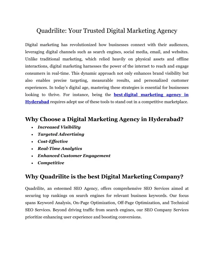 quadrilite your trusted digital marketing agency