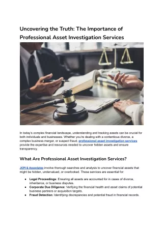 Uncovering the Truth_ The Importance of Professional Asset Investigation Services