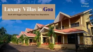 Luxury Villas with Private Pool in Goa for Rent