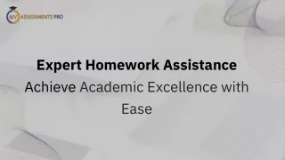 Expert Homework Assistance Achieve Academic Excellence with Ease