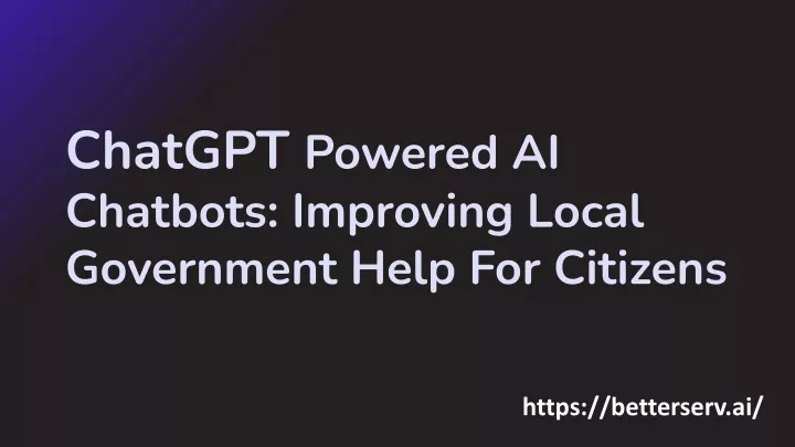 chatgpt powered ai chatbots improving local