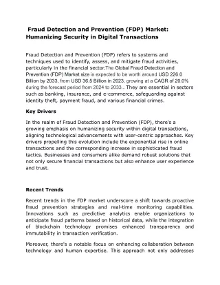 fraud detection and prevention fdp market