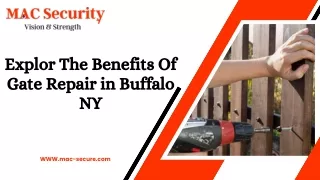 Exploring the Benefits of Gate Repair in buffalo, NY