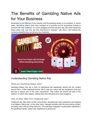 Online Casino Promotion _ Gambling Native Ads