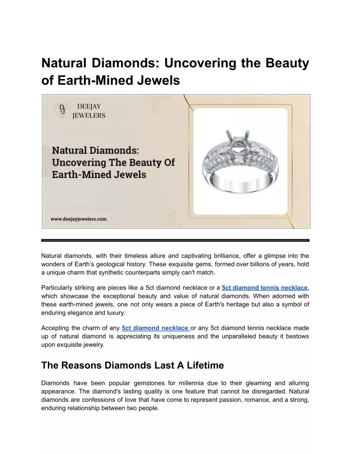 natural diamonds uncovering the beauty of earth