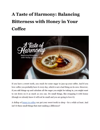 a taste of harmony balancing