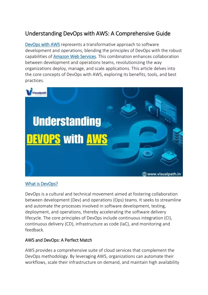 understanding devops with aws a comprehensive