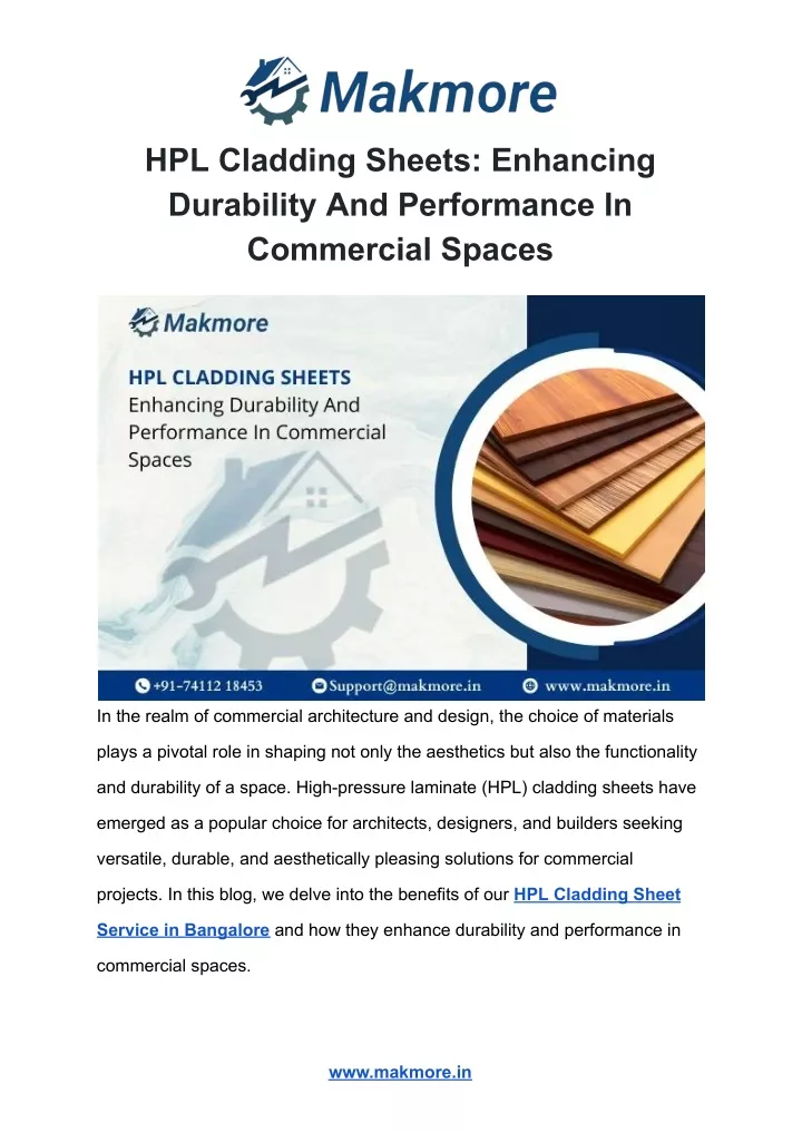 PPT - HPL Cladding Sheets: Enhancing Durability And Performance In ...