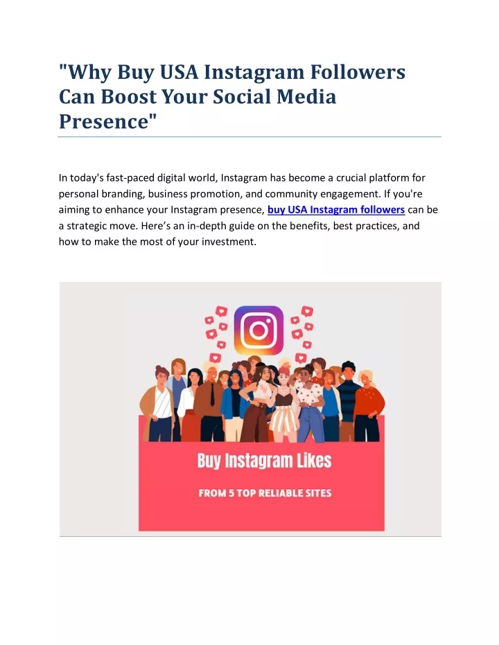 why buy usa instagram followers can boost your