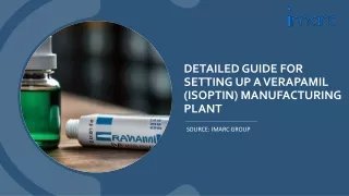Verapamil (Isoptin) Manufacturing Plant Project Report 2024 PDF
