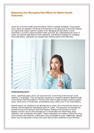 ulcers are a common health issue that affects