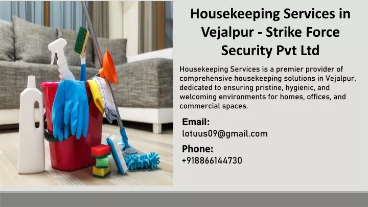 housekeeping services in vejalpur strike force