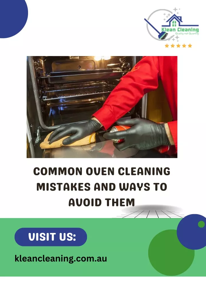 common oven cleaning mistakes and ways to avoid