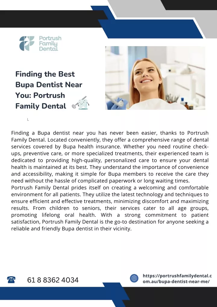 finding the best bupa dentist near you portrush