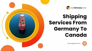 Shipping Services From Germany To Canada