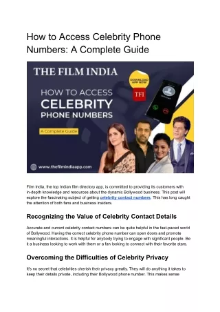 How to Access Celebrity Phone Numbers_ A Complete Guide.docx