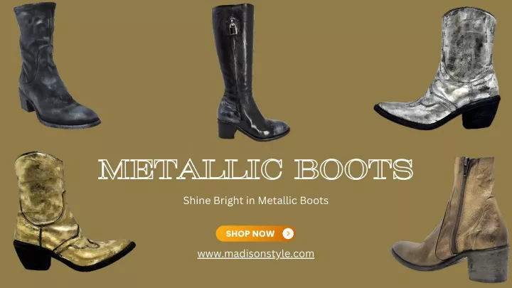 metallic boots