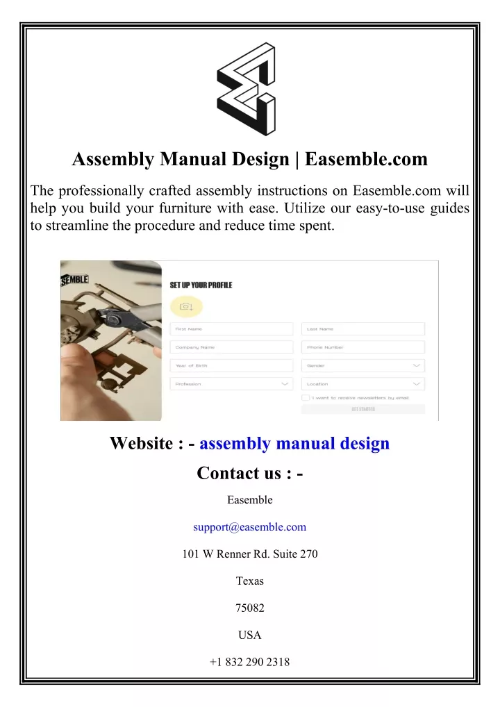 assembly manual design easemble com