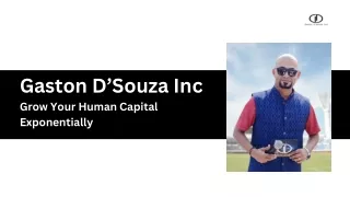 Gaston DSouza Inc, Best Motivational Speaker In India