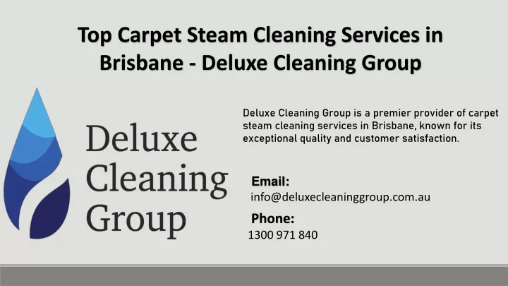 top carpet steam cleaning services in brisbane