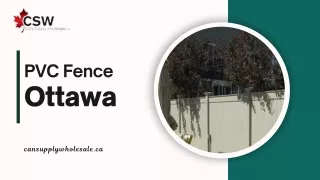 Enhance Your Property with PVC Fencing in Ottawa