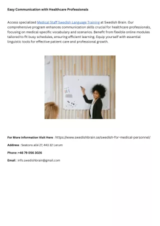 easy communication with healthcare professionals