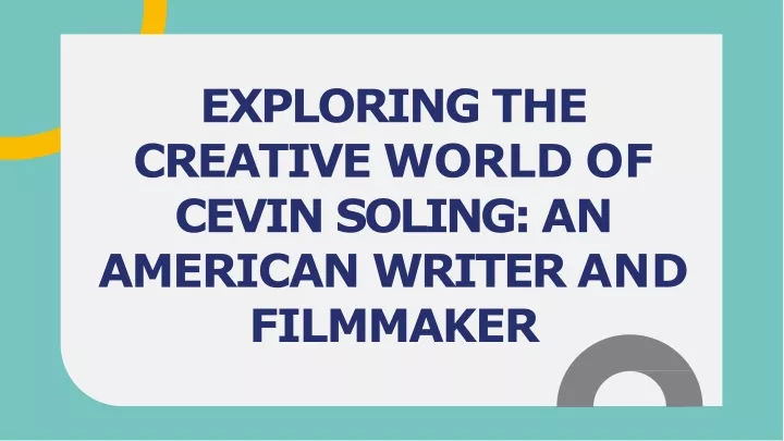 exploring the creative world of cevin soling