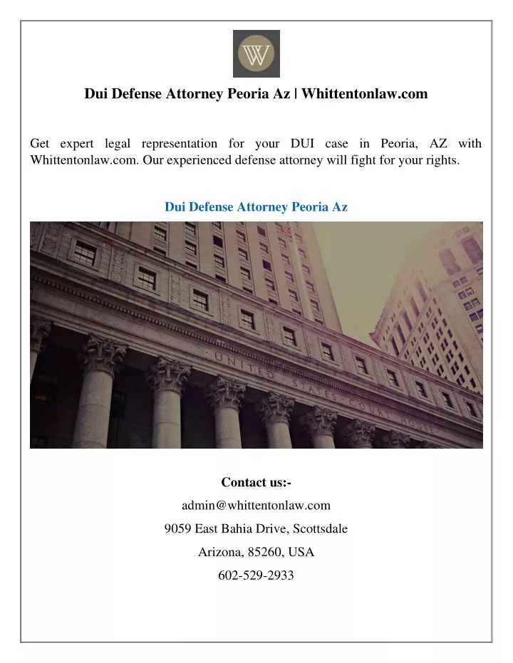 dui defense attorney peoria az whittentonlaw com