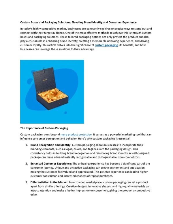 PPT - Custom Boxes and Packaging Solutions PowerPoint Presentation ...